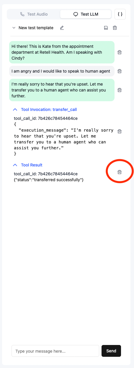 Screenshot of the iteration process
